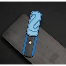 마그네틱 푸시풀 EDC 피젯 슬라이더 메탈 성인용 사무실 스트레스 해소 ADHD 불안 완화 보조 집중력 향상 일상 휴대 간편 한손 조작 가능 선물용 내구성 우수 저소음, 1개, 블루