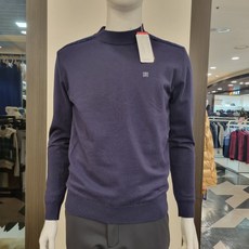 마코(MACAW) 남성 겨울 셔닐사 덧방라인 라운드넥 방풍스웨터 (MNM4-SW01)