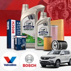 쌍용 렉스턴(G4)(19~) 2.2(요소수) 디젤 발보린 LDX7 5W30 엔진오일 필터 패키지