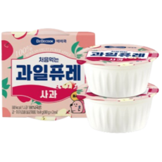 베베쿡 처음먹는 과일퓨레, 2박스, 80g, APPLE 사과