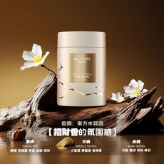 Givaudan大師合作 科淨威香氛 香水 香膏 物理分解煙味汗臭 非單純掩蓋異味 車家辦公三用 提神首選, 1個, 皇家沉香*1固體香膏--180G