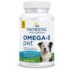 Nordic Naturals 펫 오메가 강아지 고양이 피쉬오일 캡슐, 1개, 오메가3, 90정