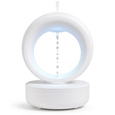 [무중력 물멍] 머레이 미니가습기 가정용 탁상용 휴대용 미니 무선 가습기 무드등, 1개, 화이트