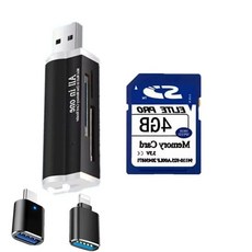 저용량 메모리 SD카드, R. 4G+ 휴대폰 카드 리더기