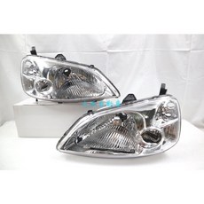 大禾自動車 晶鑽大燈組 HONDA 本田 CIVIC 7 K10 喜美七代 FERIO 01-04 適用, 1個