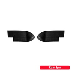 혼다 CRV 용 블랙 가죽 앞문 팔걸이 커버 2007 2008 2009 2010 2011 자동차 도어 팔걸이 패널 스킨 커버 트림, Rear 2pcs B