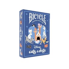 해외 Bicycle 디즈니 고양이와 개에서 영감을 받은 놀이 카드 레이디와 트램프 체셔 고양이 101 달메이션 이즈마 등이 특징입니다 미국매장정품+ 1846995