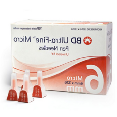BD 인슐린펜니들 울트라파인 주사침 바늘 니들 32G 6mm 100개 320749