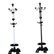 스탠드 옷걸이 선반형 봉형 침실 이동식 옷걸이 현관 수납 철제 모자걸이 공간활용 정리대 다용도 깔끔한, 브라운