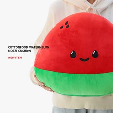 코튼푸드 수박 모찌쿠션 40cm, 단품