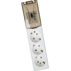 매직파워 국산 고용량멀티탭 3구 배선차단용, 1개, 화이트, 5m