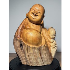 太行崖柏 大肚彌勒佛 高度28cm 寬度22cm, 如圖所示, 1個