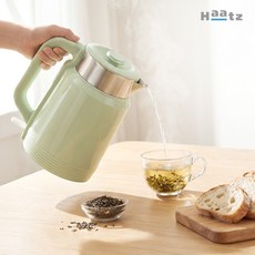 하츠 이지보일 304 스텐 통주물 전기포트 1.7L 대용량 CKT-1700WH(크림화이트) CKT-1700LG(라이트그린)