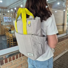 투바이젠 가벼운 기저귀 가방 백팩, 그레이