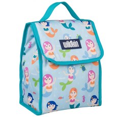 LoveBBB 美國 Wildkin 小美人魚 直立式保溫便當袋 3歲以上兒童適用 輕巧好攜帶 安全無毒材質, 1個, 藍色