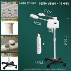 헤어스팀기 안면 얼굴 피부 스티머 미스트기 싱글 수분, 이중관분사+피부스크래퍼약팩포함, 기본 색상