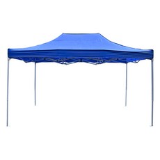 淘氣寶貝 021四角升級防曬遮陽雨棚 戶外防雨加厚四角帳篷 大型折疊帳篷 支架加粗, 藍色4x3米