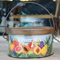 好事 復古蚊香盒 防蚊驅蚊 露營戶外適用 附磁性蚊香座, 熱帶水果