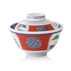 꿈꾸는 키친 토와 레드 돈부리 텐동 그릇 + 뚜껑 세트, 1세트, 토와 레드 대