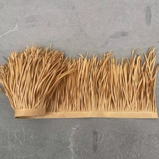 초가지붕 인조 볏짚 인테리어 동남아 시골 지붕 갈대 A색상 0.5m 오두막 x 카페 10m, 1m x 0.5m 짚색 옐로우 방화