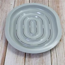 변기유도 배변커버 고양이 모래 연습 대형 훈련키트, 그레이 세트 1개 내부 지지대 포함