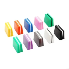 10Pcs 범용 페이더 버튼 교체 고강도 노브 음악 장비용 믹서 캡, Mixed Colors