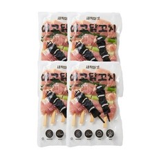 이고닭 닭다리살로 만든 파닭꼬치, 4개, 320g