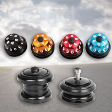 MTB 자전거 헤드셋 베어링 세트 부품 2p 튜브 수리용 부품, B형 34mm, 블랙 2p, 1개