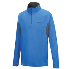 Mountneer 山林 男款 透氣排汗 快乾 抗UV 薄長袖上衣 31P31 寶藍色