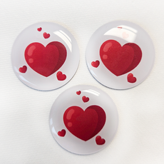 톡태그키 RFID 아파트 현관 도어락 카드키 스티커 블링, 1세트, 블링 하트뿅뿅