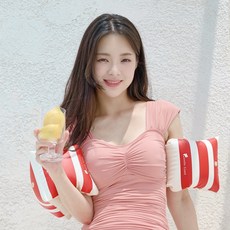 젠틀자이언트 성인 물놀이 암튜브 팔튜브, 1세트, 로즈레드