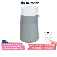 Blueair BlueMax 3450i 智能wifi 空氣清淨機，適用22坪，輕巧安靜除異味, 3450i清淨機+替換濾網3450PAC
