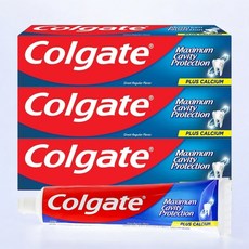 콜게이트 플루오라이드 투스페이스트 그레이트 레귤러프레이버 치약, 250g, 4개