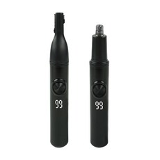 電動鼻毛修剪器, 黑色, 如圖所示