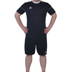 adidas 愛迪達 Logo印花運動短袖T恤+短褲