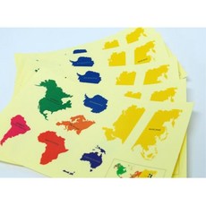 세계 지리 지도 공부 대륙 모양 스티커 과학실험도구 과학수업 과학놀이