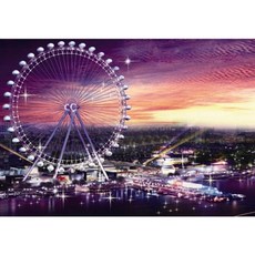 강가의 내추럴목재 조각퍼즐 나무재 원목소재 직소 1000피스 노을이 지는 75197PC 1(pc), 1개