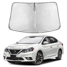 Econour 닛산 센트라 20132017 2018 2019용 윈드실드 햇빛 가리개 전면 앞유리 창문 커버 UV 열 차단 프로텍터 자동차 액세서리 2981309, Econour 닛산 센트라 20132017 2018 2