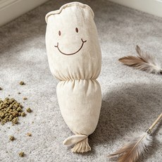 麂皮絨貓咪玩具, 加大蓮藕37*13, 1個