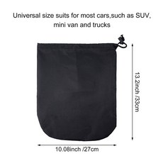 자동차 백미러 자동 스노우 커버 얼음 겨울 서리 가드 방수 사이드 미러 캡 쉘 케이스 커버 보호 2, Black 2pcs 210D