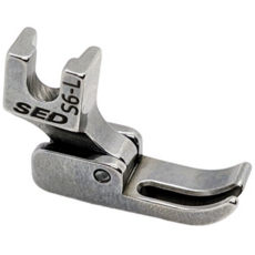 SED S6拉鍊壓腳，專業縫紉機配件，輕鬆駕馭各種拉鍊縫製, 銀左, 1個