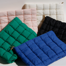 솔닷 퀼팅 패딩 파우치 다용도 화장품 파우치 5color