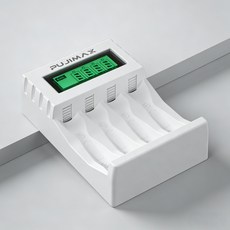 LCD 니켈수소 충전기 1.2V AA/AAA 동시 충전 지원 4칸 USB-C 과충전방지 LCD표시 충전기, 1개