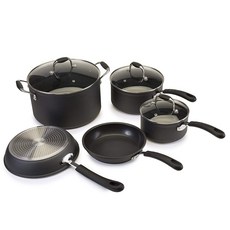 에콜루션 심포니 쿡웨어 냄비프라이팬 5종 세트, Slate, Fry Pan 2개입 + Saucepan 2개입 + Stock Pot, 1개