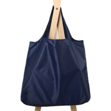 IAWI 휴대용 에코 장바구니 접이식 에코백 빅사이즈 디자인 2타입, 베이직형, 네이비, 1개