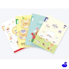 BS 800 초등 제본 8칸쓰기 노트 8칸노트 학생노트, 랜덤 1권