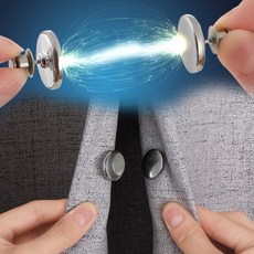 장만A758 커텐 고정용 자석홀더 버튼 2쌍 모기장 방충만 청바지 의류 단추 omn*274en