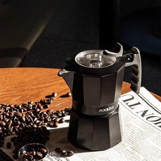 모카포트스텐 커피포트 커피입문자용 캠핑용 커피포트 캠핑용 모카포트스텐, 1개, 밀크슈가 화이트 모카포트 2인용