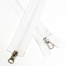 투웨이 츄리닝지퍼 나일론5호 약73cm (흰색) 코일지퍼