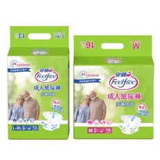 Feelfree 安親 防漏加強型 M號*16片 L-XL號*13片 成人紙尿褲, 1個, L-XL*13片